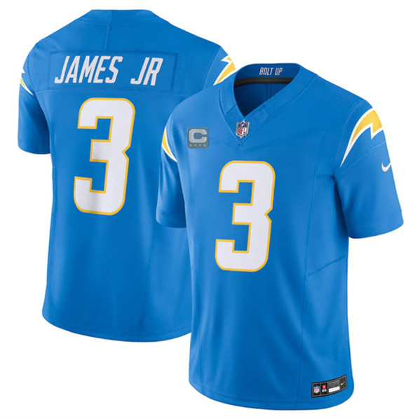 Los Angeles Chargers #3 Derwin James Jr. Blue 2024 F.U.S.E. With 4-Star C Patch Vapor Limited Stitched Jersey - Zenithce