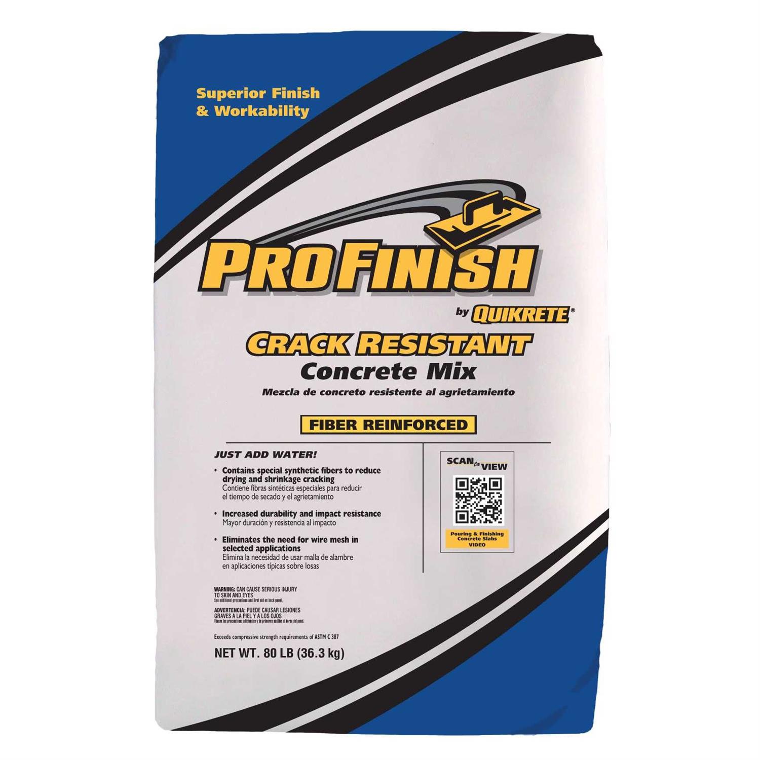 QUIKRETE ProFinish 5000 80-lb High Strength Concrete Mix 100785 - Zenithce