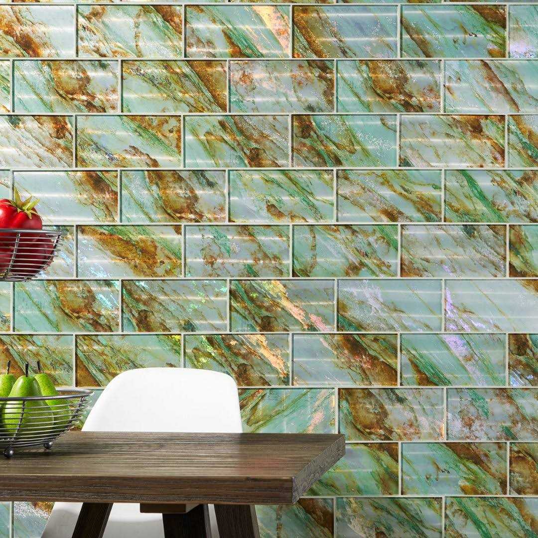 Ivy Hill Tile Wonder Glass 4.37 in. x 8.74 in. Polished Glass Wall Tile - Zenithce