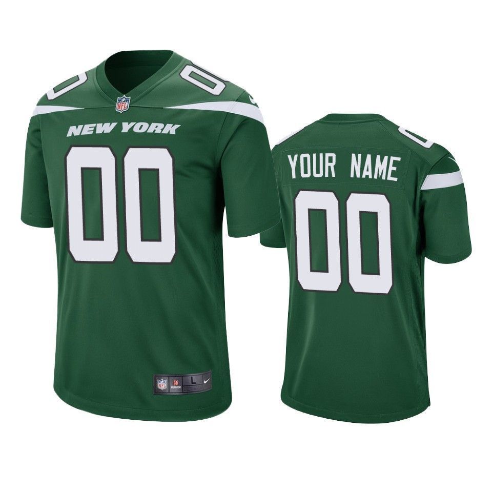 New York Jets Customized Green Game NFL Stitched Limited Jersey - Zenithce