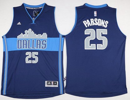 Dallas Mavericks #25 Chandler Parsons Revolution 30 Swingman The City Navy Blue Jersey - Zenithce
