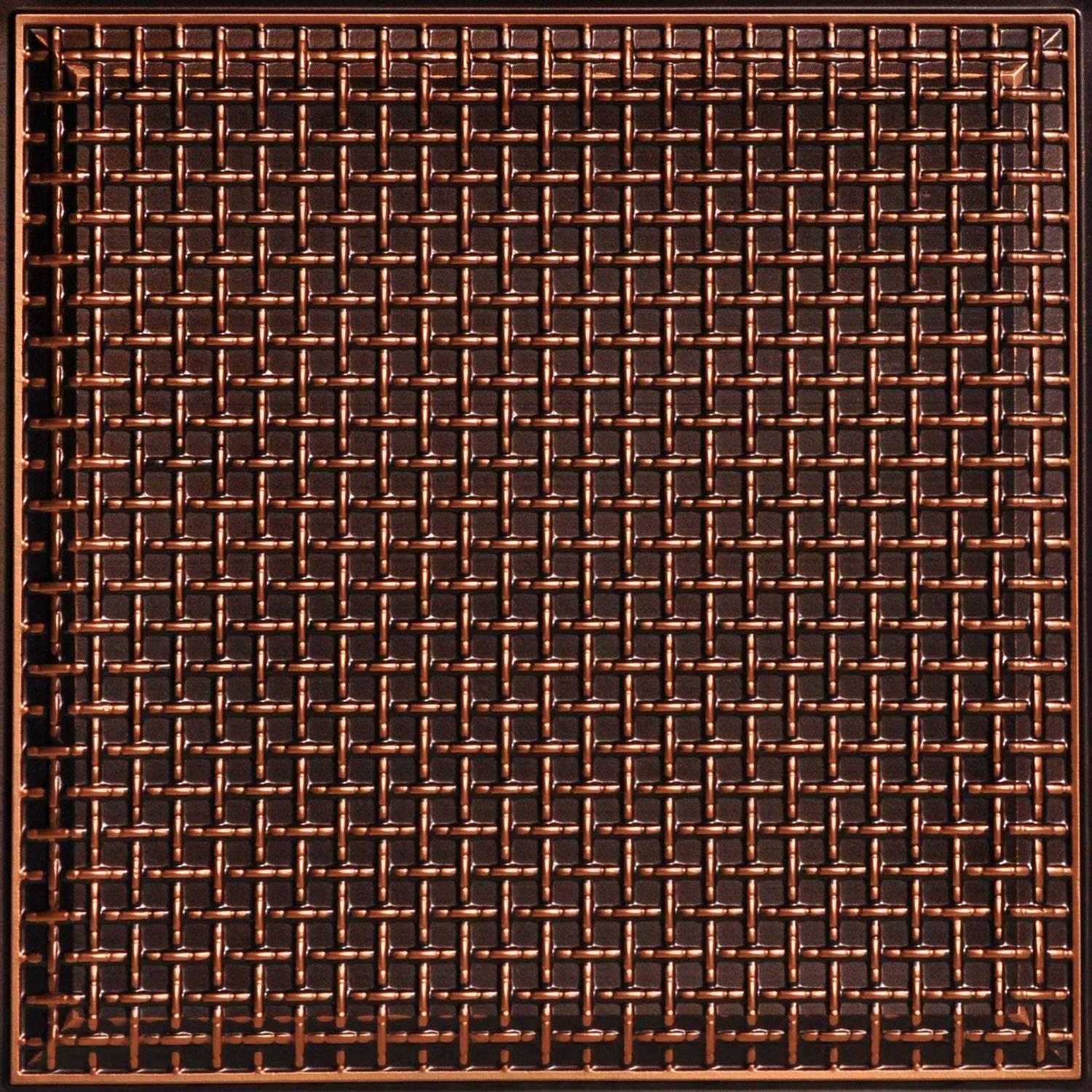 From Plain To Beautiful in Hours Ridged Metal 2 ft. x 4 ft. PVC Lay-in Ceiling Tile - Zenithce