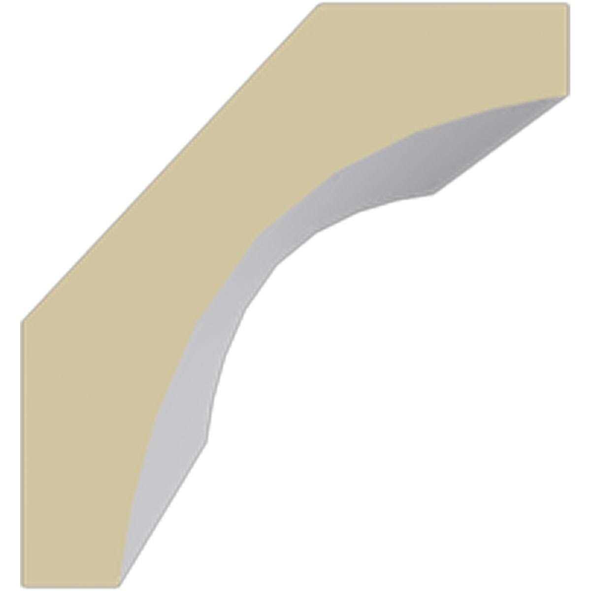 Ekena Millwork MLD01X01X01HI Hillsborough Traditional Smooth Crown Moulding - Zenithce