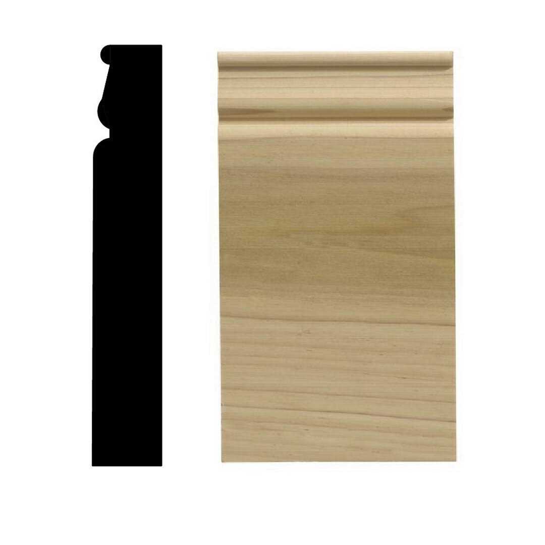 ORNAMENTAL CoverTrim 7/8 in. x 5-1/4 in. x 96 in. MDF Baseboard Molding - Zenithce