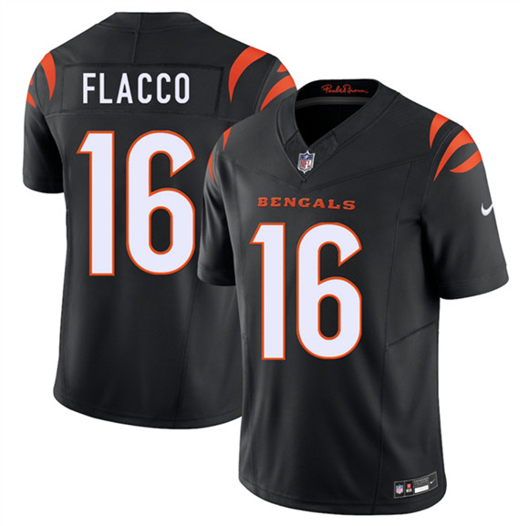 Cincinnati Bengals #16 Joe Flacco Black 2025 F.U.S.E. Vapor Untouchable Limited Stitched Jersey - Zenithce