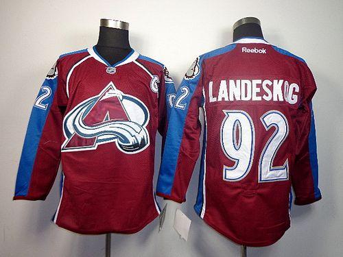 Avalanche #92 Gabriel Landeskog Red Home Stitched Jersey - Zenithce