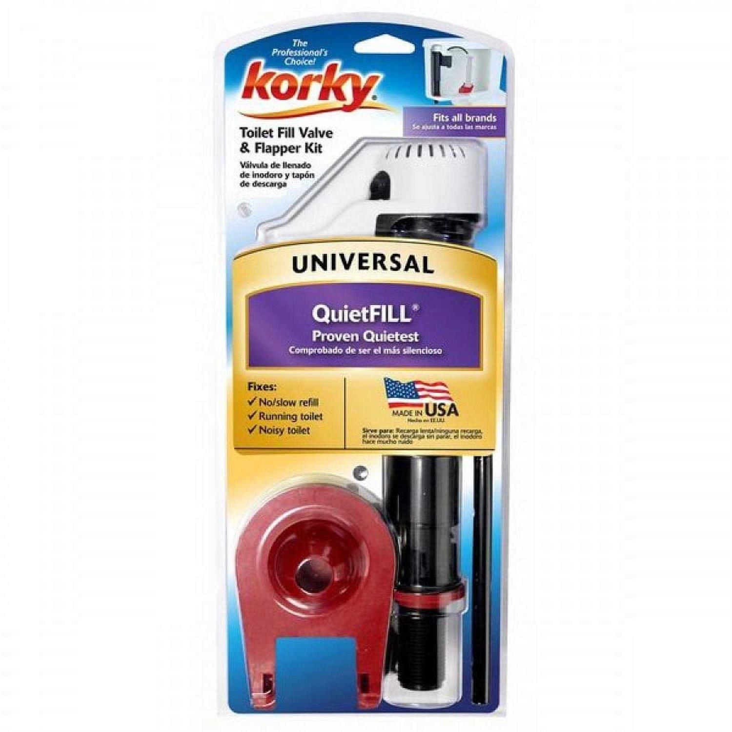 Korky QuietFILL Fill Valve and Flapper Kit - Zenithce
