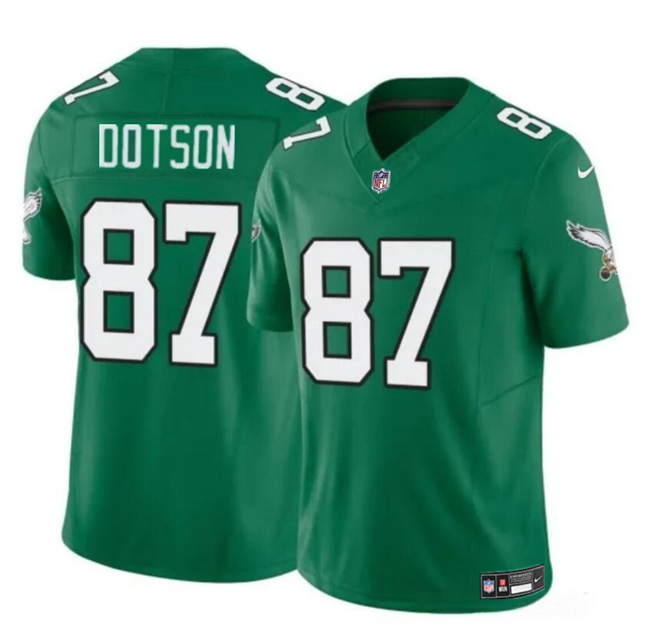 Philadelphia Eagles #87 Jahan Dotson Kelly Green F.U.S.E Throwback Vapor Untouchable Limited Stitched Jersey - Zenithce
