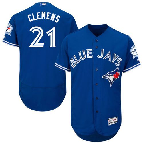 Blue Jays #21 Roger Clemens Blue Flexbase Authentic Collection Stitched Jersey - Zenithce