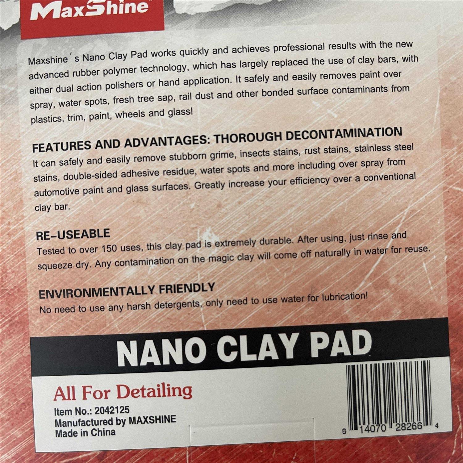 Maxshine Clay Polishing Pad/Clay Bar Pad/Disc - Zenithce