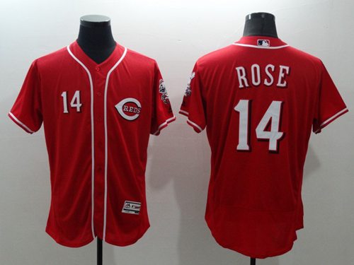 Reds #14 Pete Rose Red Flexbase Authentic Collection Stitched Jersey - Zenithce