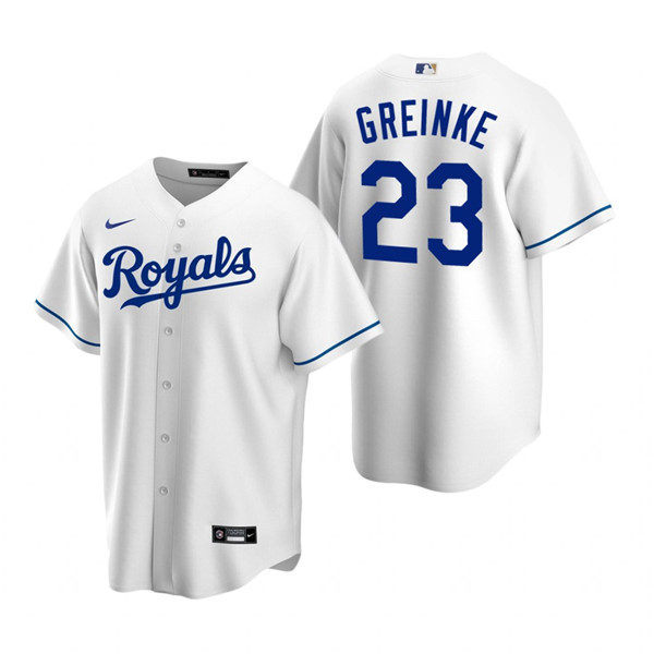Kansas City Royals #23 Zack Greinke White Cool Base Stitched Jersey - Zenithce