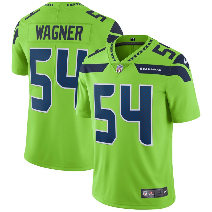 Seahawks #54 Bobby Wagner Green Stitched Limited Jersey - Zenithce