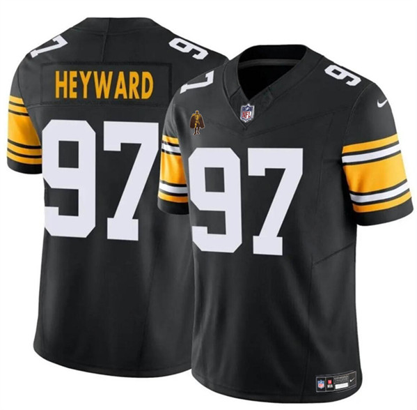 Pittsburgh Steelers #97 Cameron Heyward Black 2024 F.U.S.E. With Walter Payton Patch Vapor Limited Stitched Jersey - Zenithce