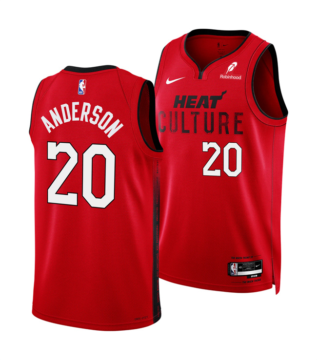 Miami Heat #20 Kyle Anderson Red 2025 City Edition Stitched Jersey - Zenithce