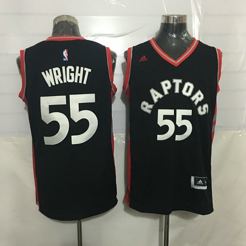 Toronto Raptors #55 Delon Wright Black With Red New Rev 30 Swingman Jersey - Zenithce