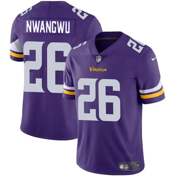 Minnesota Vikings #26 Kene Nwangwu Purple Vapor Untouchable Limited Stitched Jersey - Zenithce