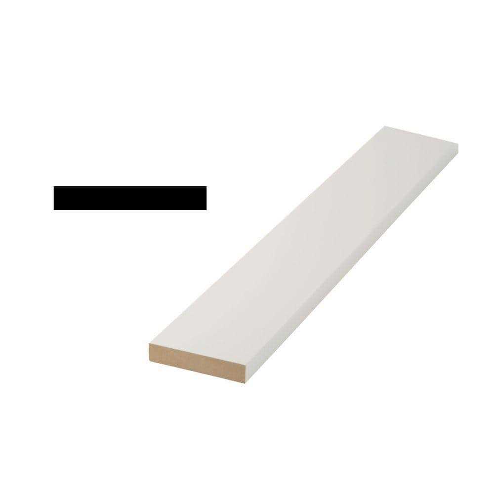 Woodgrain Millwork 11/16 in. x 96 in. Pine Primed Finger-Jointed S4S Moulding Board - Zenithce