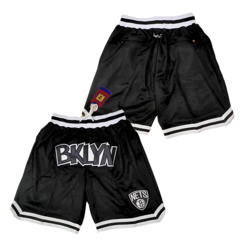 Brooklyn Nets Just Don Black Shorts (Run Smaller) - Zenithce