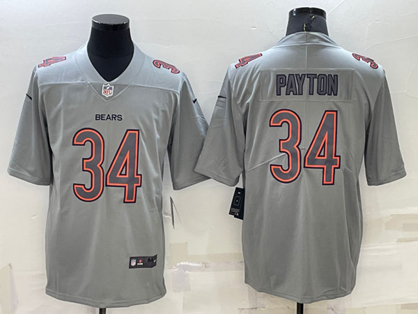 Chicago Bears #34 Walter Payton Gray Atmosphere Fashion Stitched Jersey - Zenithce