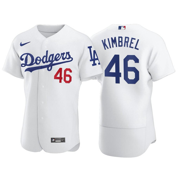 Los Angeles Dodgers #46 Craig Kimbrel White Flex Base Stitched Jersey - Zenithce