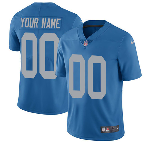 Detroit Lions Customized Blue Alternate Vapor Untouchable NFL Stitched Limited Jersey - Zenithce