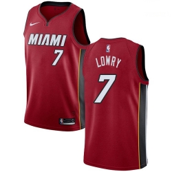 Miami Heat 7 Kyle Lowry Red Swingman Statement Edition Jersey - Zenithce