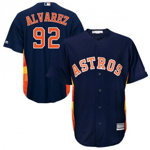 Houston Astros #92 Yordan Alvarez Navy Cool Base Stitched Jersey - Zenithce