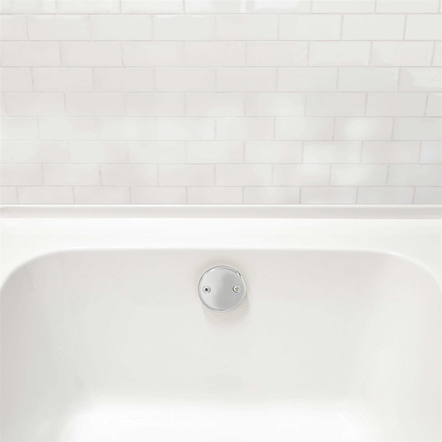 Westbrass 1-1/2 White Tubular Waste Tip-Toe Drain 593244 - Zenithce