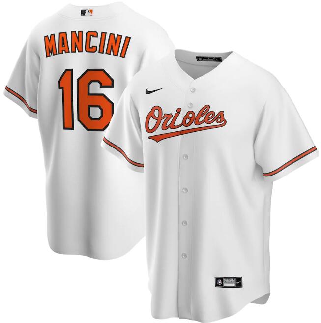 Baltimore Orioles White #16 Trey Mancini Cool Base Stitched Jersey - Zenithce