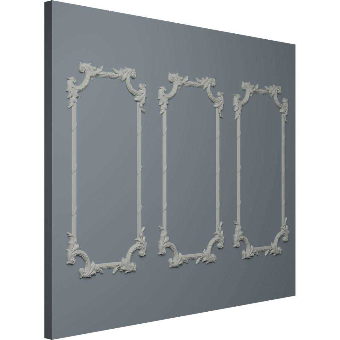 Ekena Millwork 31W x 62H Tirana Panel Moulding Kit - Zenithce