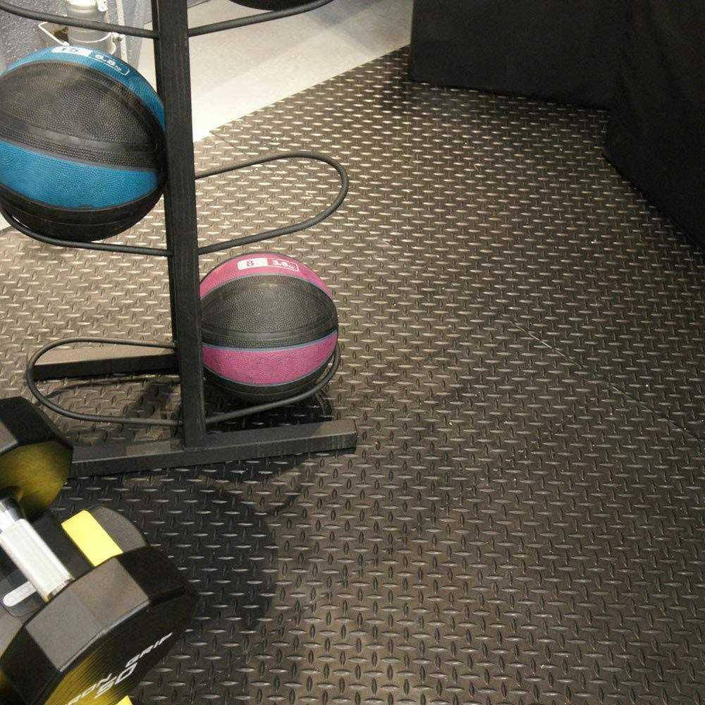 Rubber-Cal Diamond Plate Rubber Flooring Rolls - Zenithce