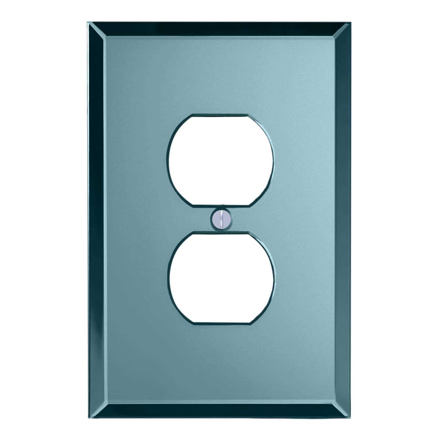 Switch Hits Glass Mirror Outlet Wall Plate 1 Duplex - Zenithce