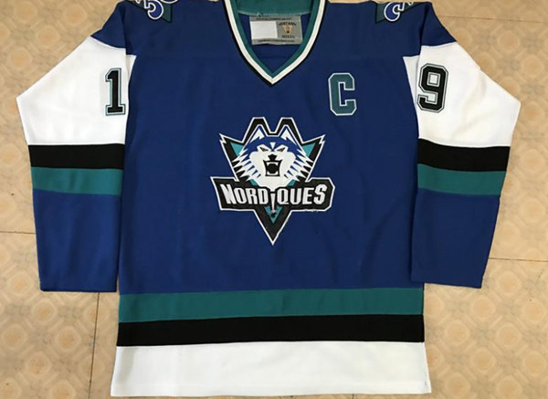 Quebec Nordiques Custom Blue Stitched Jersey - Zenithce