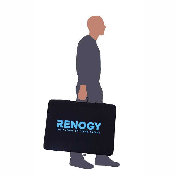 Renogy 100 Watt 12 Volt Monocrystalline Foldable Solar Suitcase - Zenithce