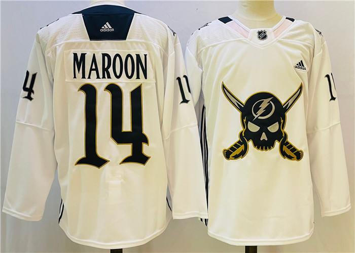 Tampa Bay Lightning #14 Pat Maroon White Stitched Jersey - Zenithce