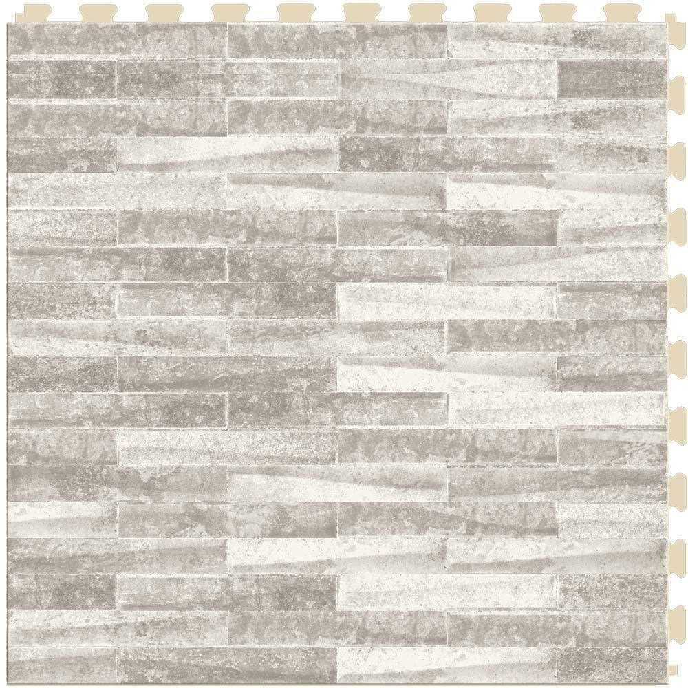 Perfection Floor Tile and 0.05-mil x 20-in W x 20-in L Water Resistant Interlocking Luxury Vinyl Tile Flooring - Zenithce