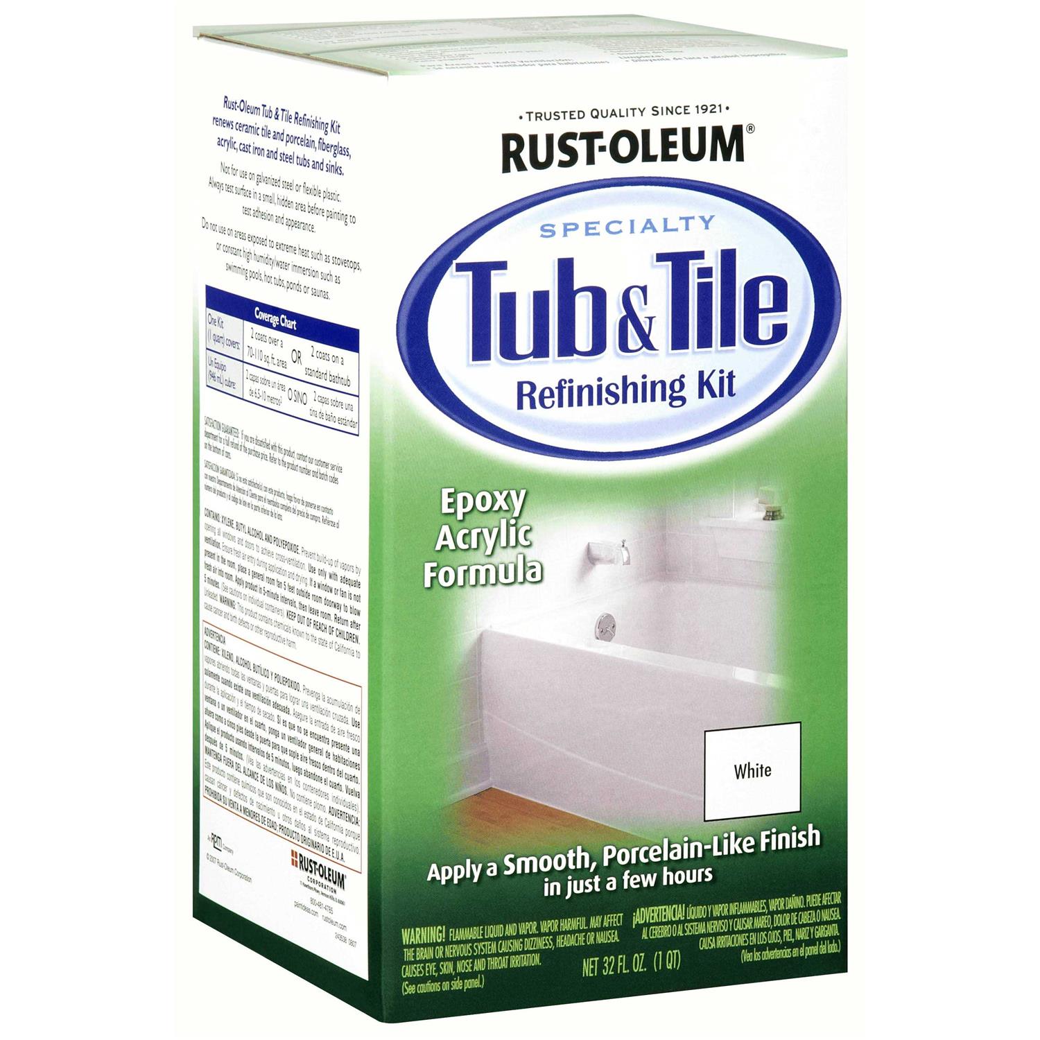 Rust-Oleum 7860519 Tub and Tile Refinishing Kit - Zenithce