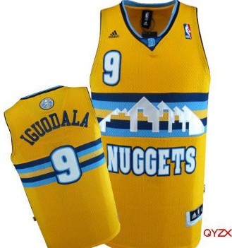 Denver Nuggets #9 Andre Iguodala Yellow Swingman Jersey - Zenithce