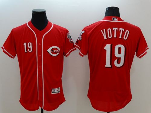 Reds #19 Joey Votto Red Flexbase Authentic Collection Stitched Jersey - Zenithce