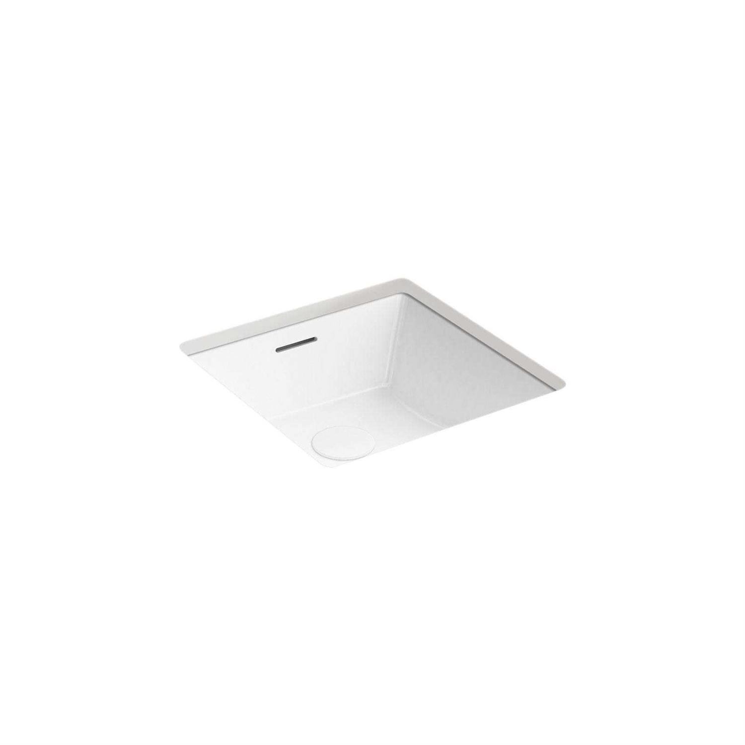 KOHLER Brazn 21-1/4 rectangular undermount bathroom sink K-21058-0 - Zenithce