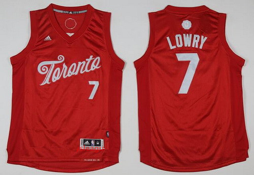 Toronto Raptors #7 Kyle Lowry adidas Red 2016 Christmas Day Stitched Swingman Jersey - Zenithce