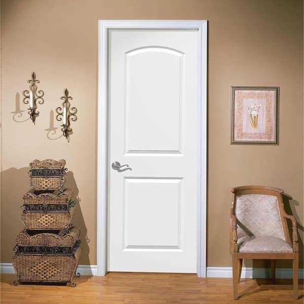 Masonite 80 in. 1 Panel Lincoln Park Hollow-Core Primed Composite Single Prehung Interior Door - Zenithce