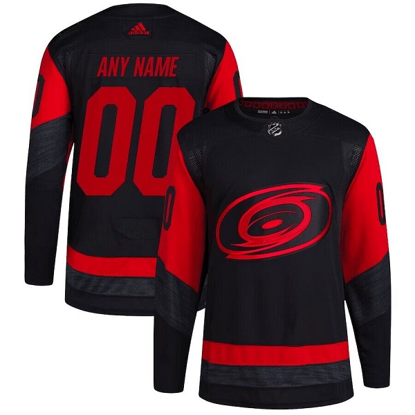 Carolina Hurricanes Custom Black Red Stitched Jersey - Zenithce