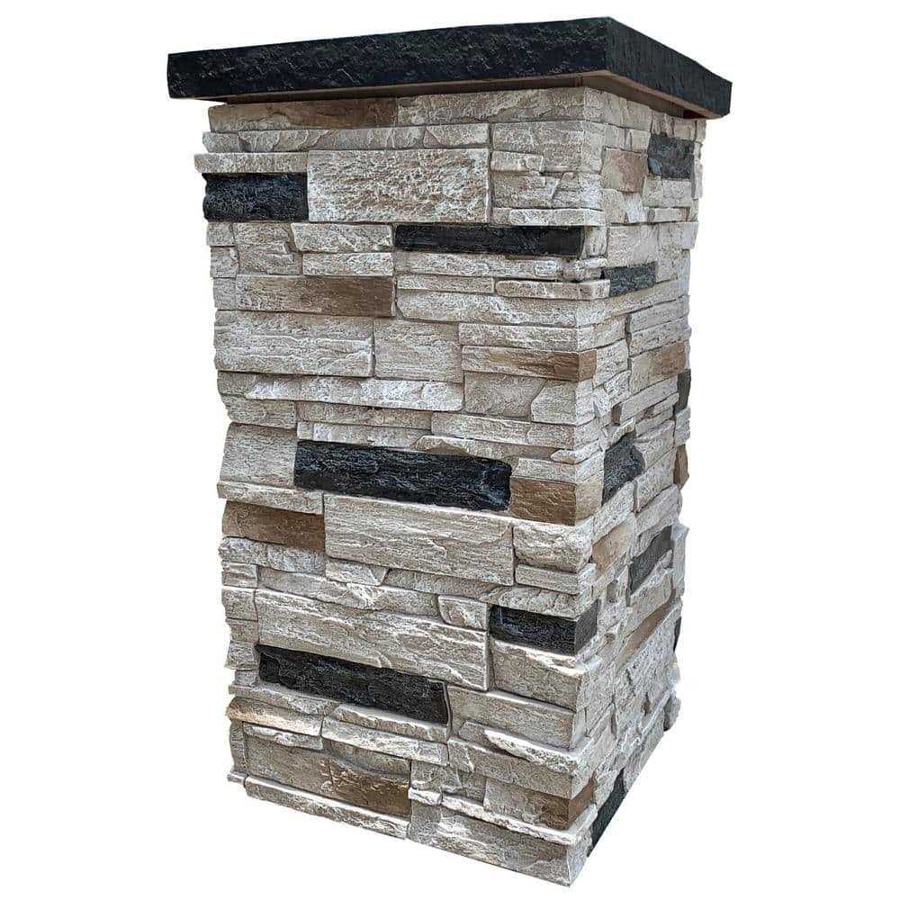 NextStone Faux Polyurethane Stone Column Wrap - Zenithce