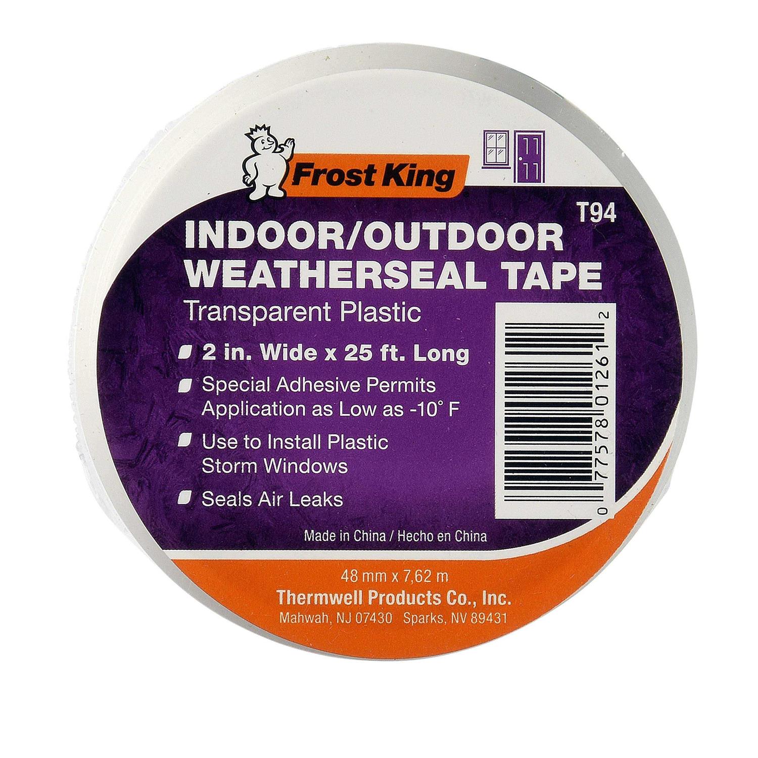 Frost King Clear Plastic Weatherseal Tape - Zenithce