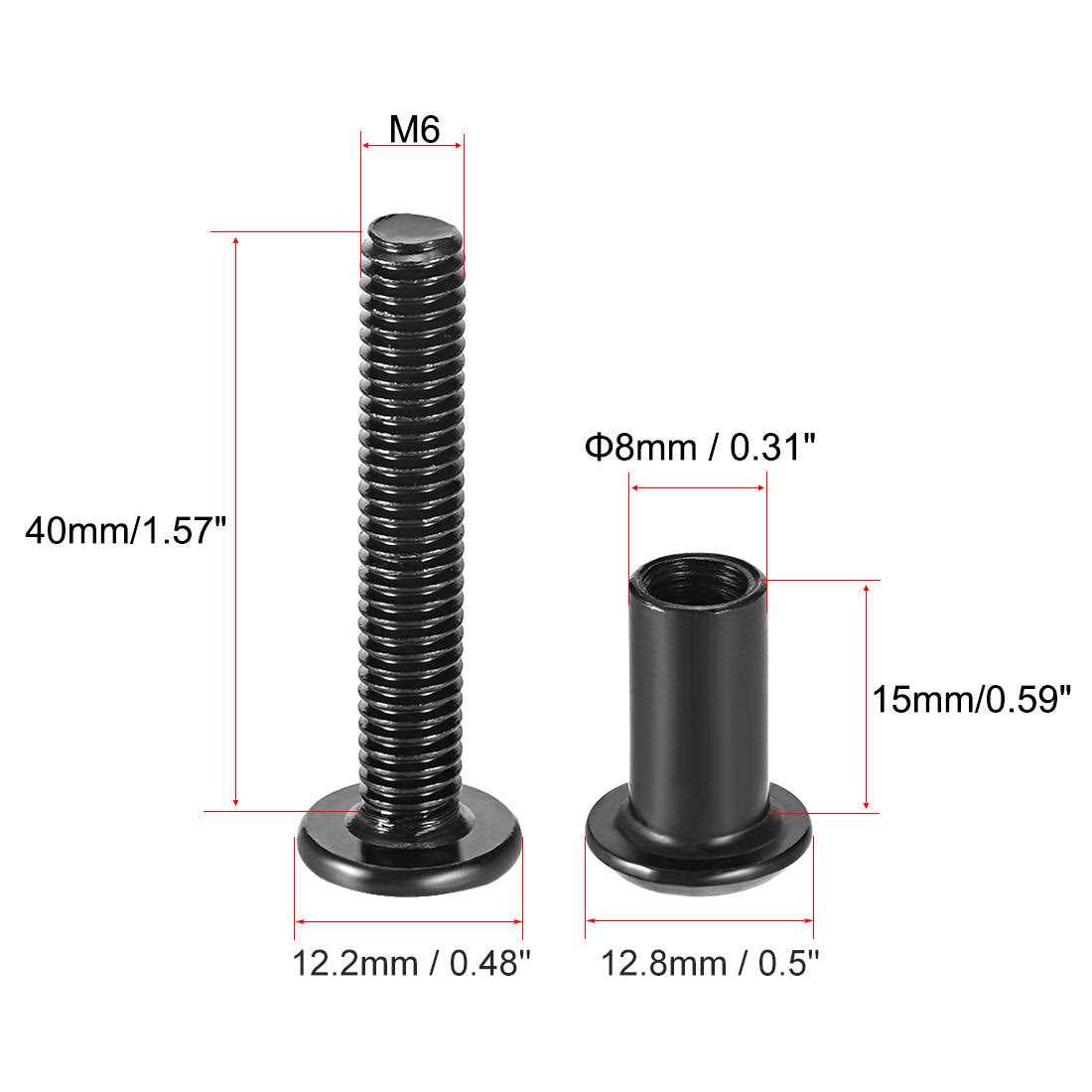 Harfington Screw Post Binding Bolts Leather Fastener - Zenithce