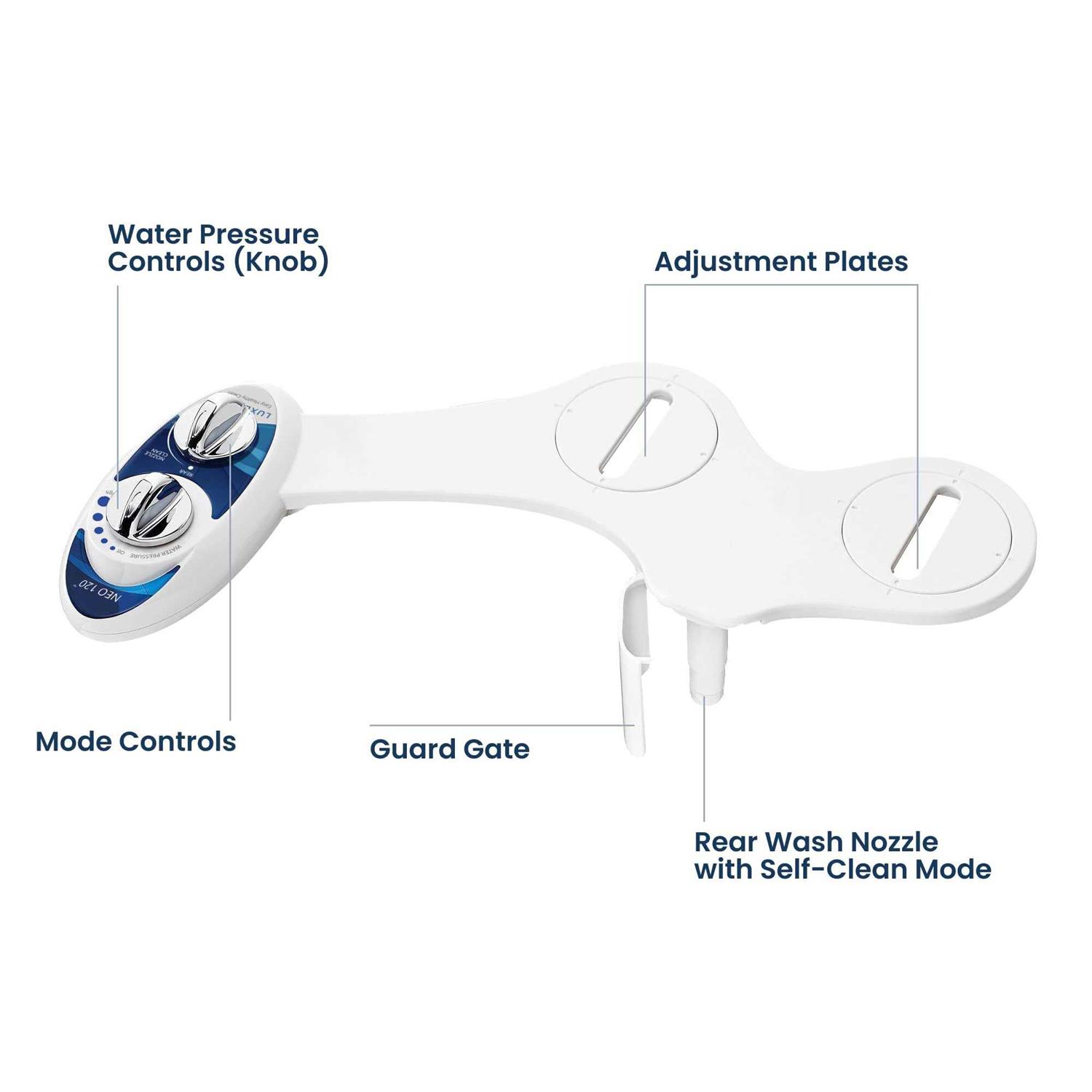 Luxe Bidet Neo 110 Fresh Water Non-Electric Bidet Toilet Attachment - Zenithce