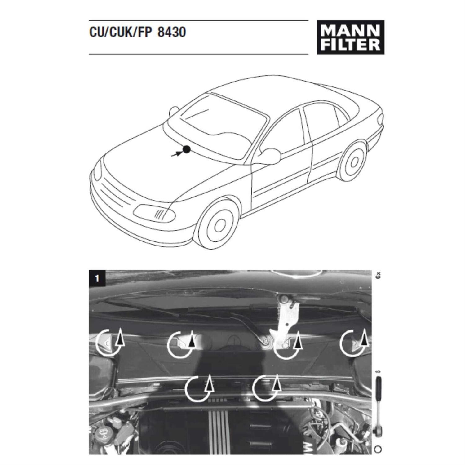 Mann-Filter Cabin Air Filter CUK3037 - Zenithce