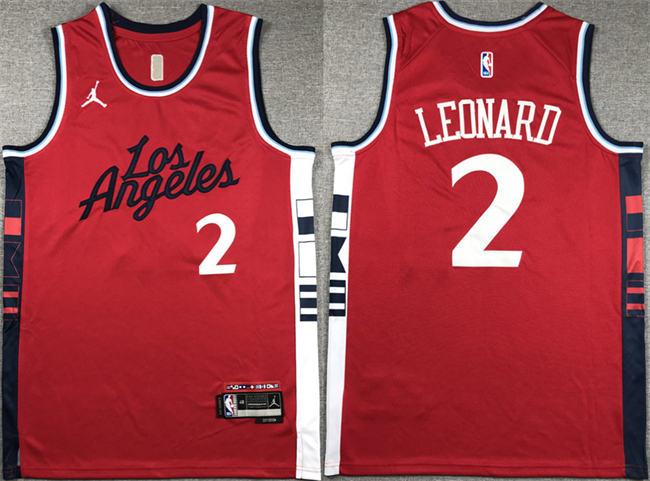 Los Angeles Clippers #2 Kawhi Leonard Red Stitched Jersey - Zenithce